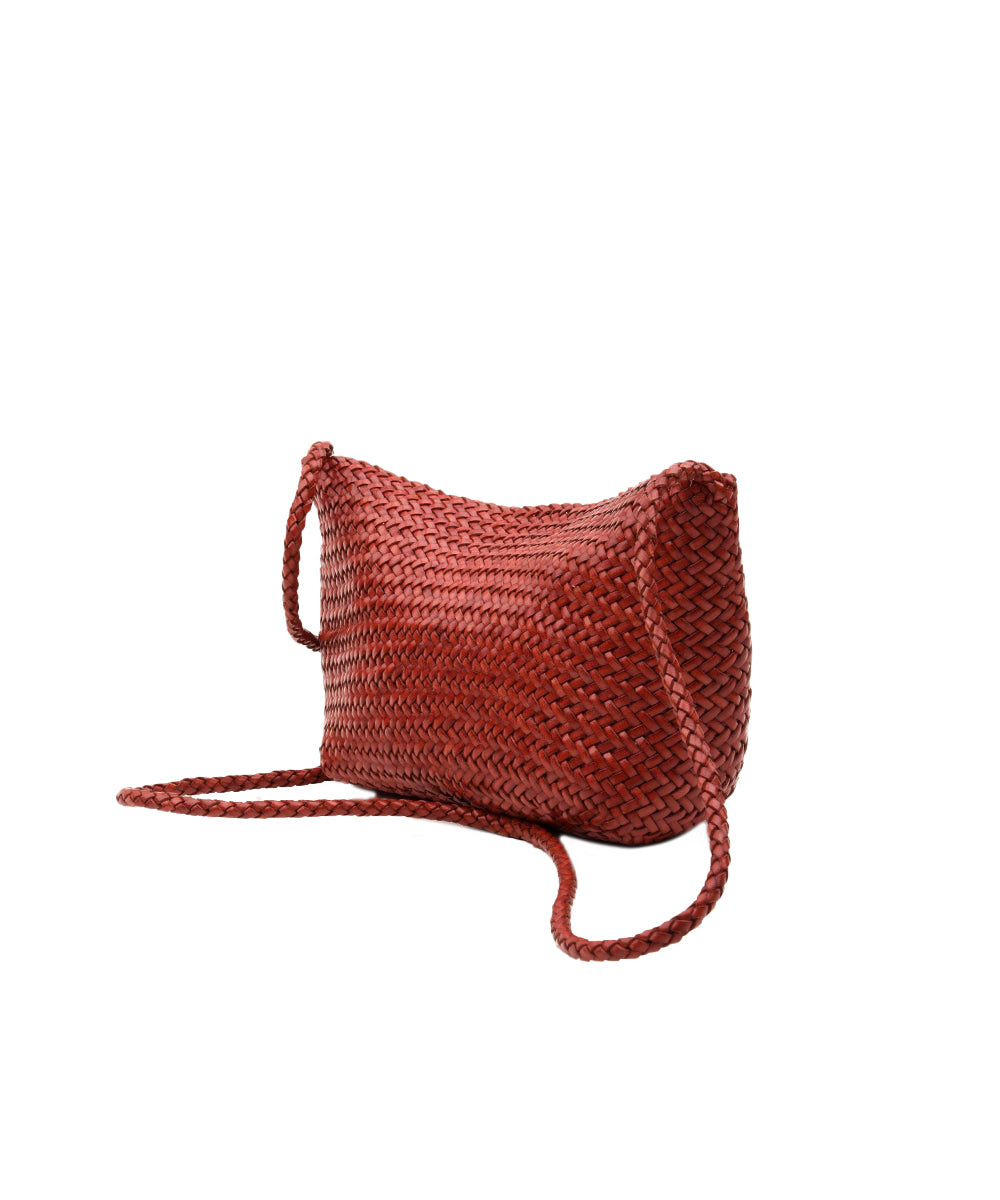 Borsa Corsina Diagonal Weave Flap DRAGON DIFFUSION Donna - Rosso