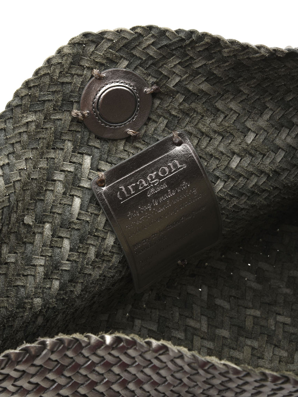 Borsa Corsina Diagonal Weave Flap DRAGON DIFFUSION Donna - Argento