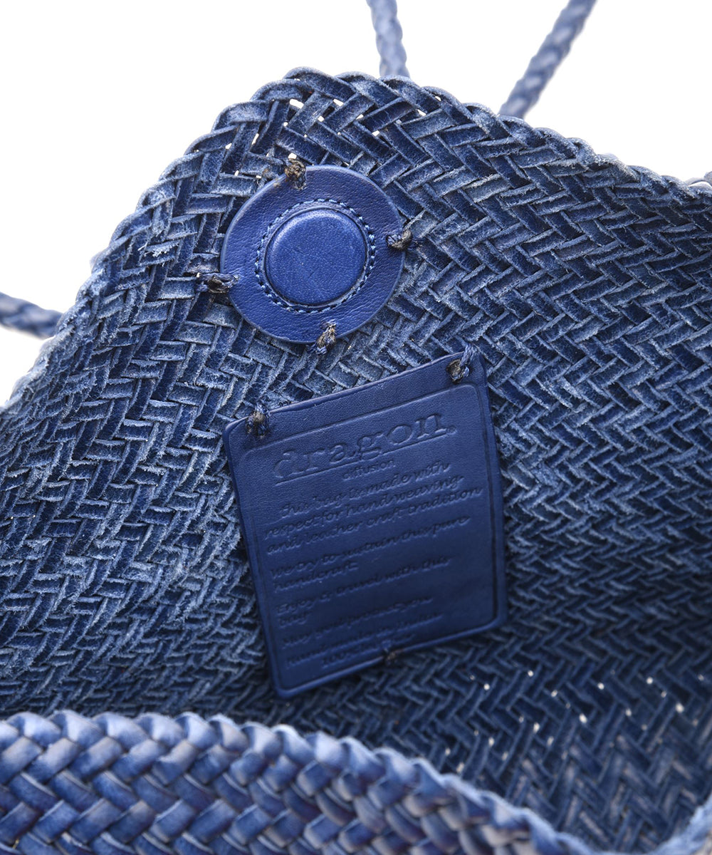 Borsa Corsina Diagonal Weave Flap DRAGON DIFFUSION Donna - Blue