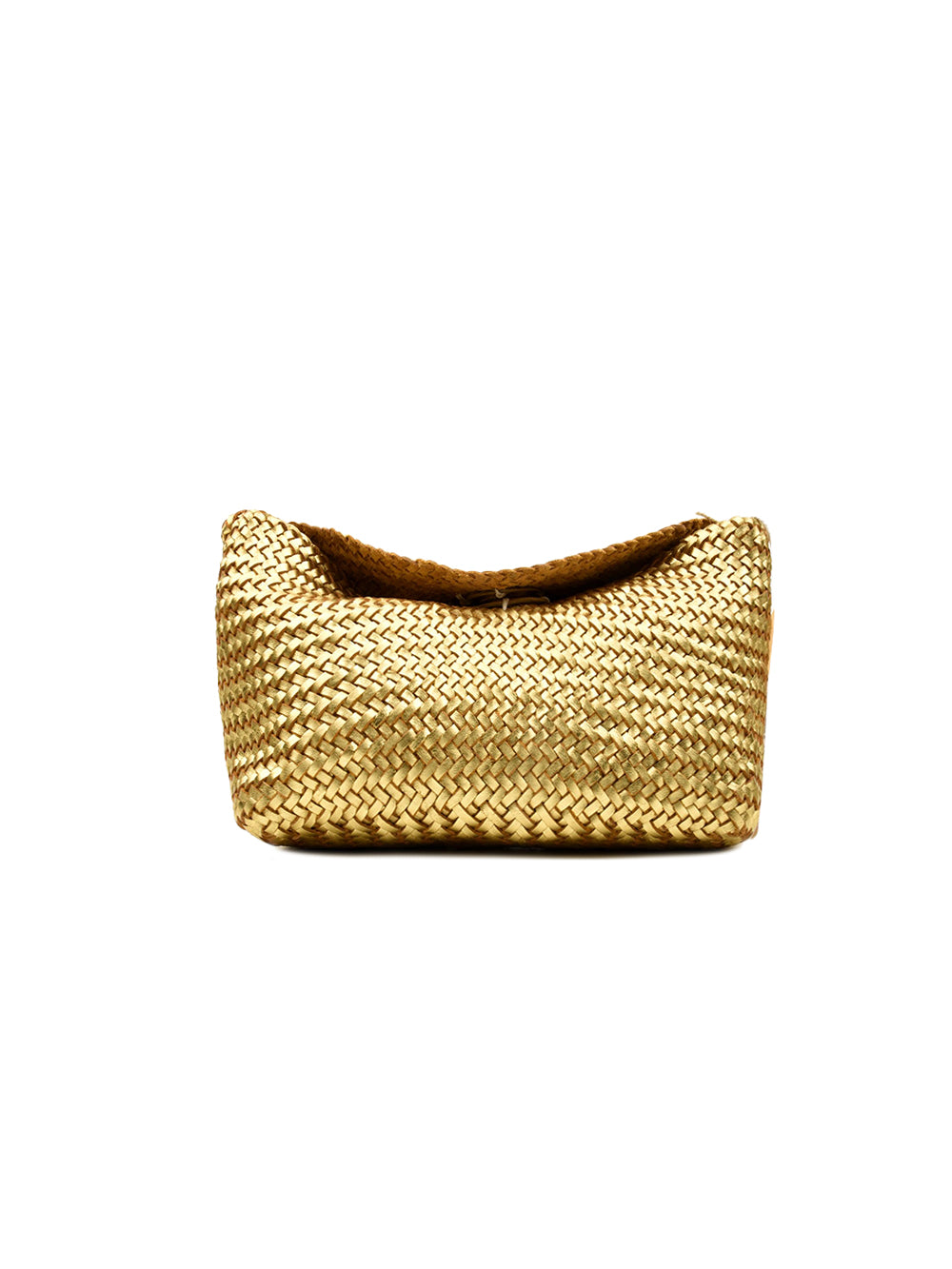 Borsa Corsina Diagonal Weave Flap DRAGON DIFFUSION Donna - Oro