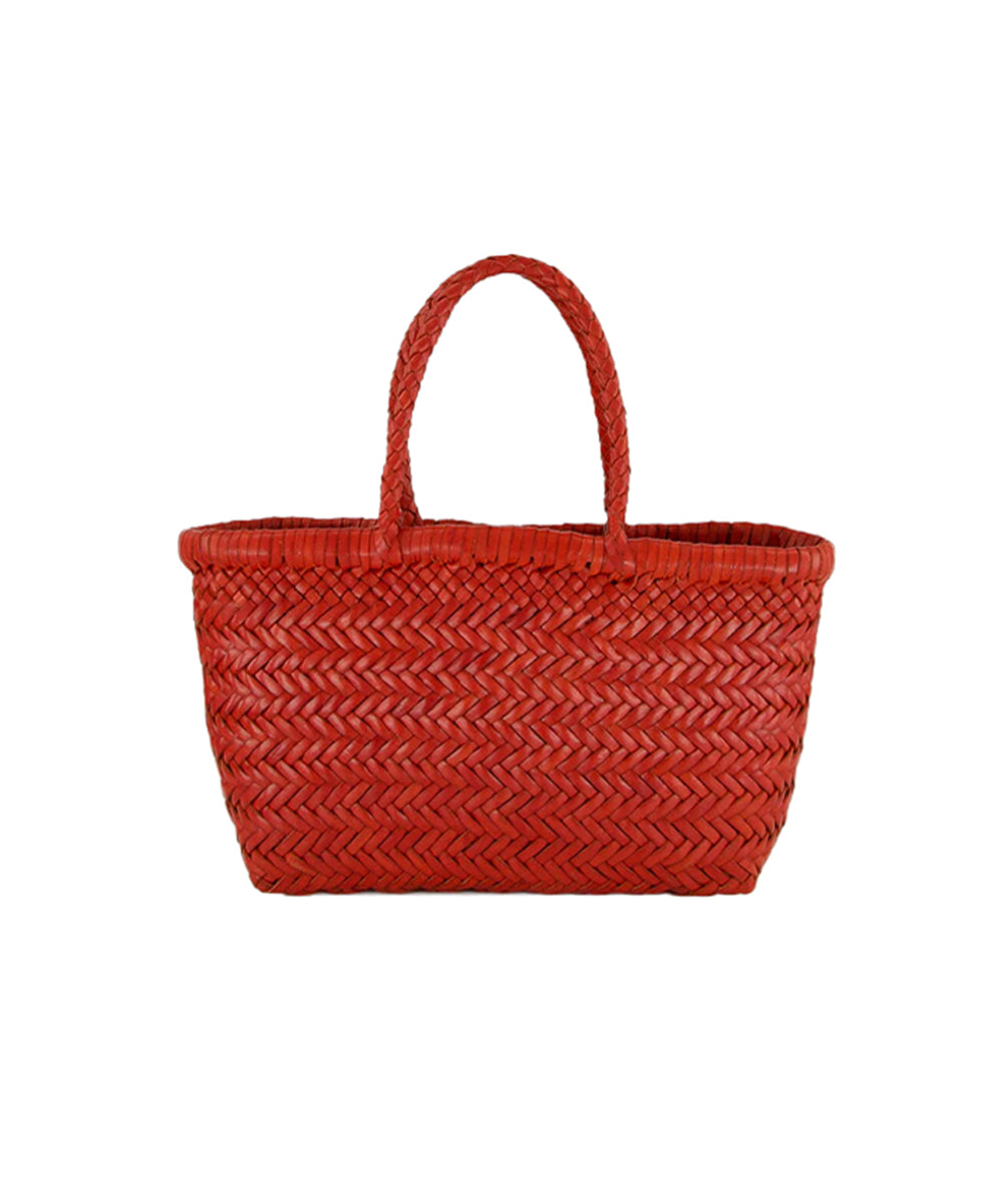 Borsa Mini Flat Gora Basket DRAGON DIFFUSION Donna - Rosso