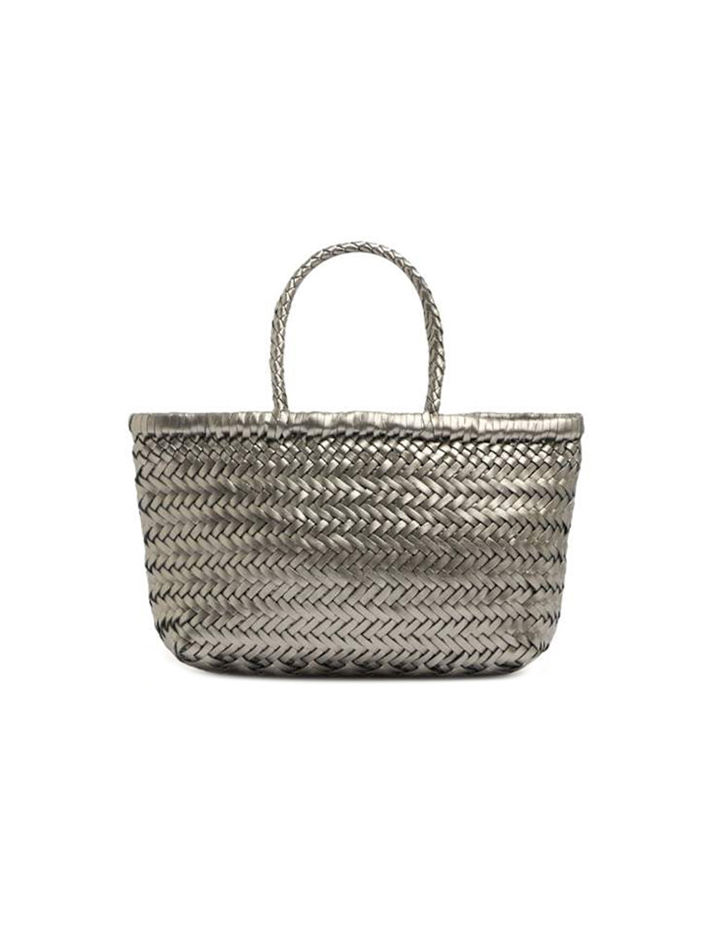 Borsa Mini Flat Gora Basket DRAGON DIFFUSION Donna - Argento