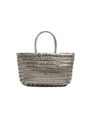 Borsa Mini Flat Gora Basket DRAGON DIFFUSION Donna - Argento