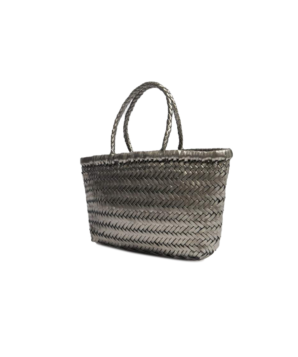 Borsa Bamboo Triple Jump Small DRAGON DIFFUSION Donna - Argento