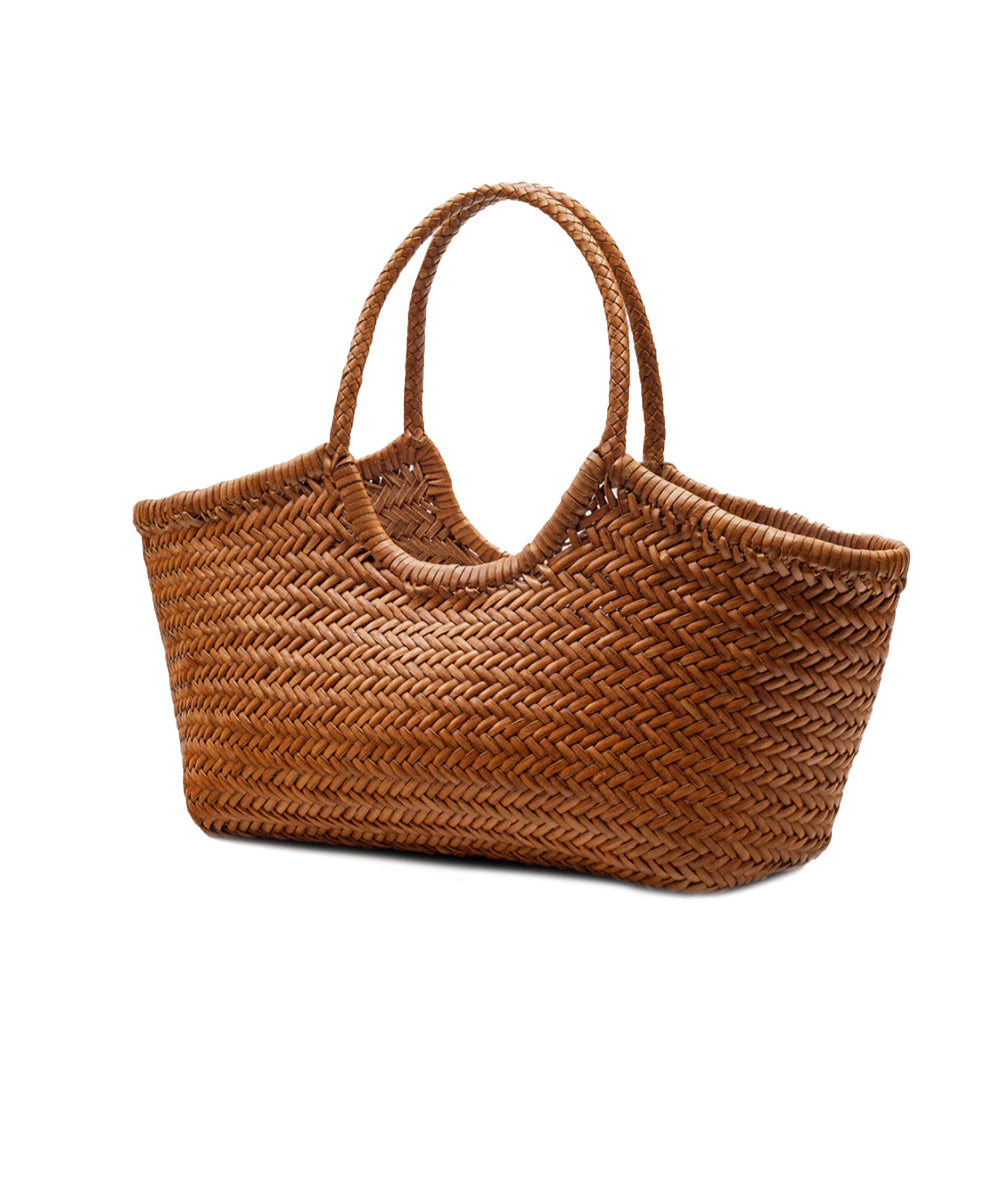 Borsa Nantucket Basket Big 3x Jump DRAGON DIFFUSION Donna - Marrone