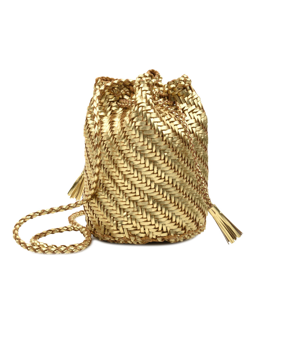 Borsa Pompom Double Jump DRAGON DIFFUSION Donna - Oro