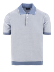 Polo manica corta rasata con bottoni DRUMOHR Uomo - Blue
