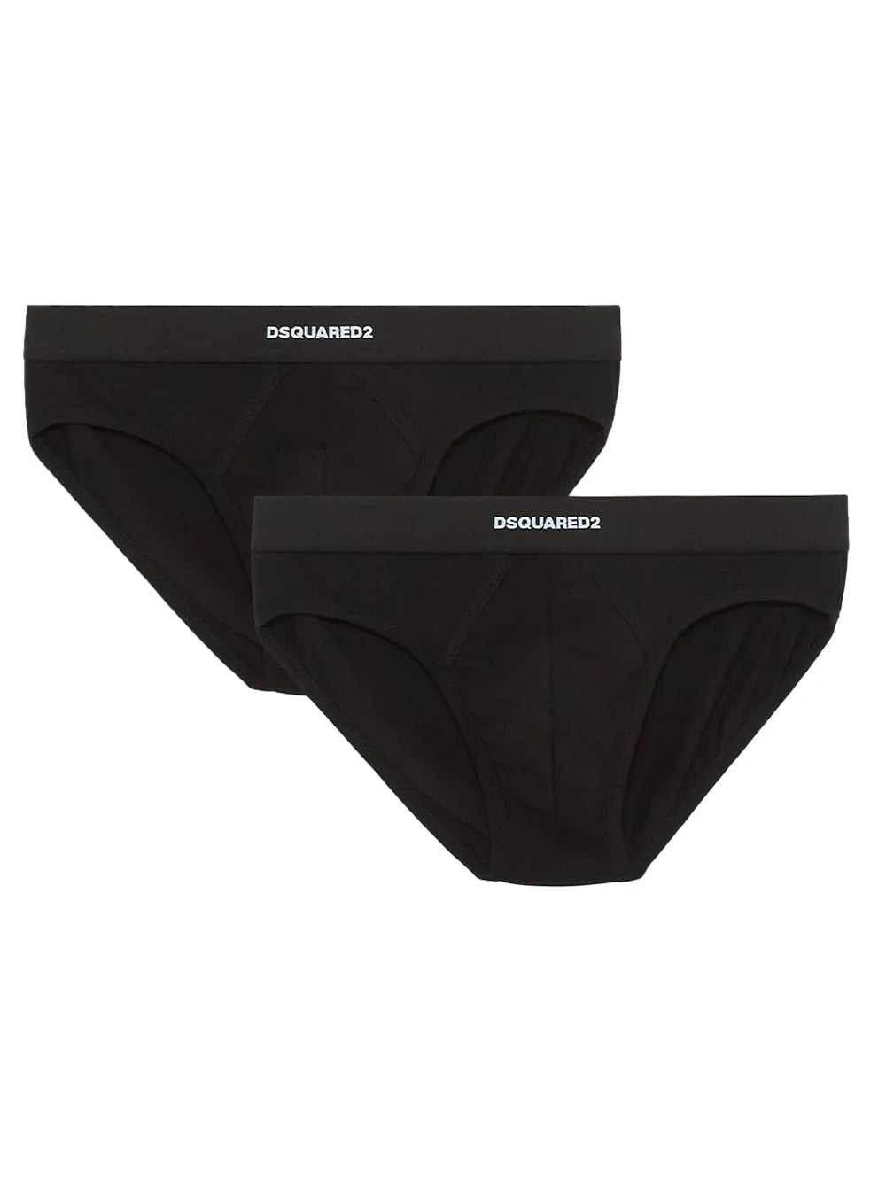 Slip twin pack brief 2 pz DSQUARED2 Uomo - Nero