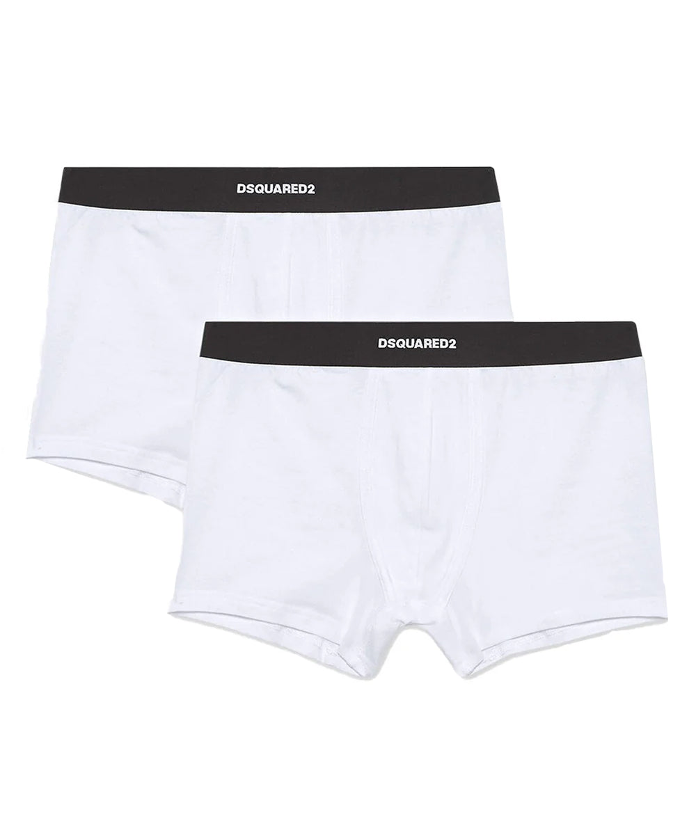 Boxer twin pack trunk 2 pz DSQUARED2 Uomo - Bianco