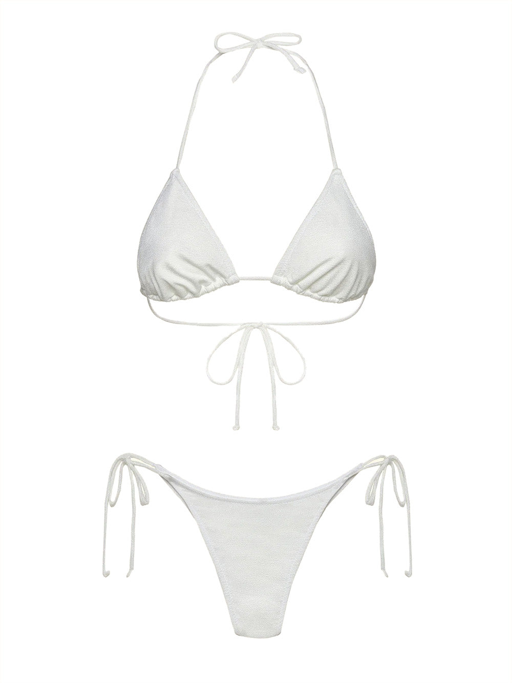 Costume bikini con triangolo e slip regolabile EFFEK Donna - Bianco