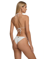 Costume bikini con triangolo e slip regolabile EFFEK Donna - Bianco