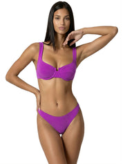 Costume bikini con reggiseno ferretto e brasiliano fisso EFFEK Donna - Viola