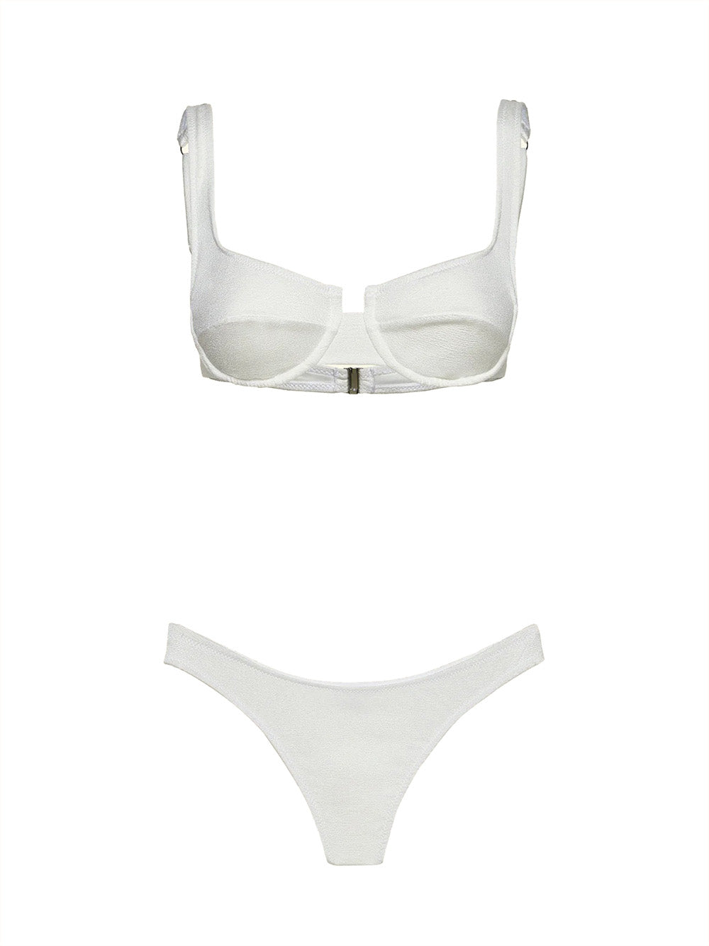 Costume bikini con reggiseno ferretto e brasiliano fisso EFFEK Donna - Bianco