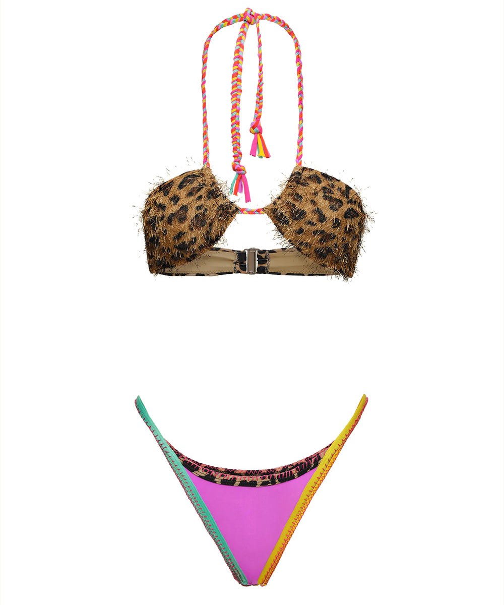 Costume bikini con fascia e slip fisso EFFEK Donna - Multicolore