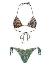 Costume Bikini con triangolo e slip regolabile EFFEK Donna - Multicolore