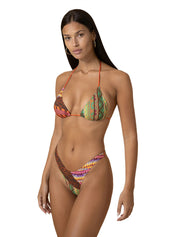 Costume bikini con triangolo e americano fisso EFFEK Donna - Multicolore