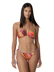 Costume bikini con fascia e slip regolabile EFFEK Donna - Multicolore