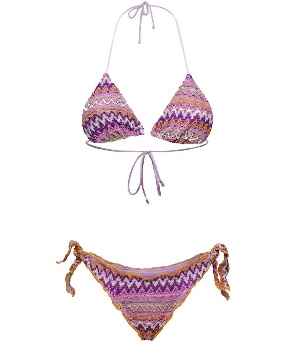 Costume bikini con triangolo e slip regolabile EFFEK Donna - Multicolore