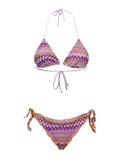 Costume bikini con triangolo e slip regolabile EFFEK Donna - Multicolore