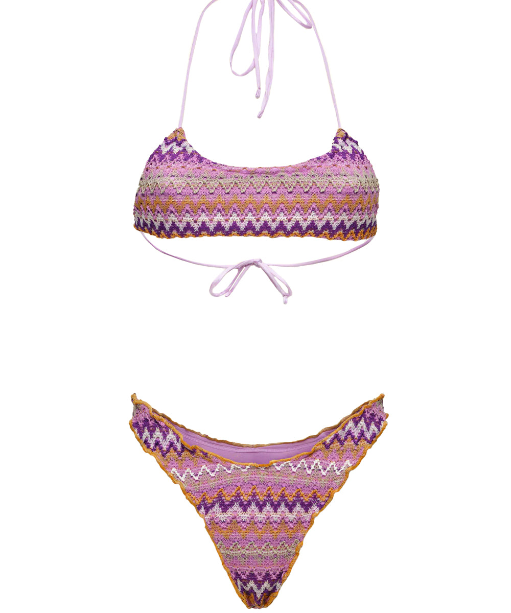 Costume Bikini con top regolabile e americano fisso EFFEK Donna - Multicolore