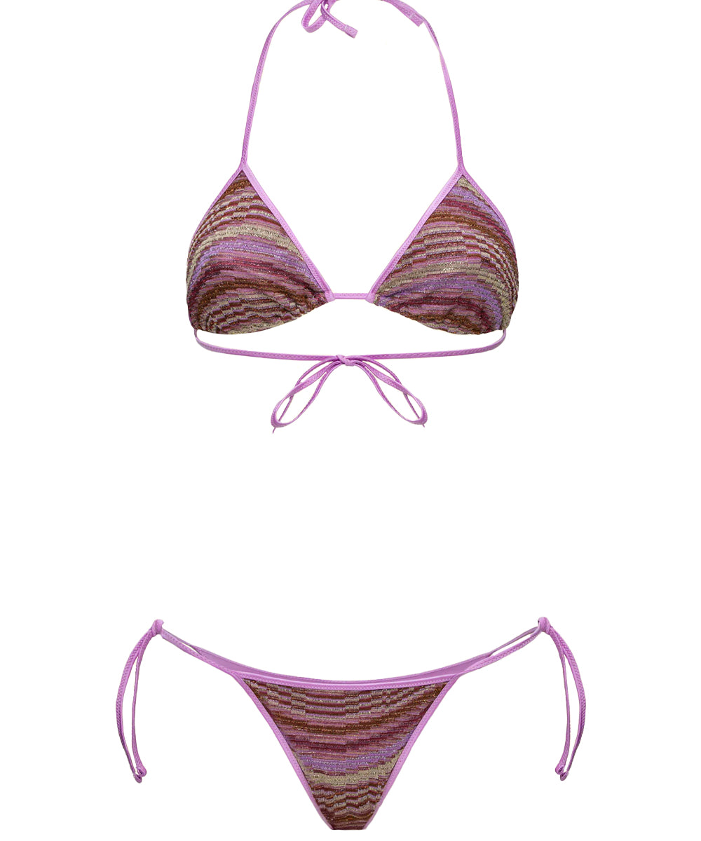 Costume Bikini con top fisso e slip regolabile EFFEK Donna - Multicolore