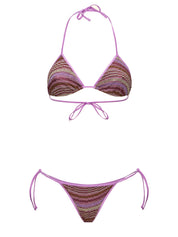 Costume Bikini con top fisso e slip regolabile EFFEK Donna - Multicolore