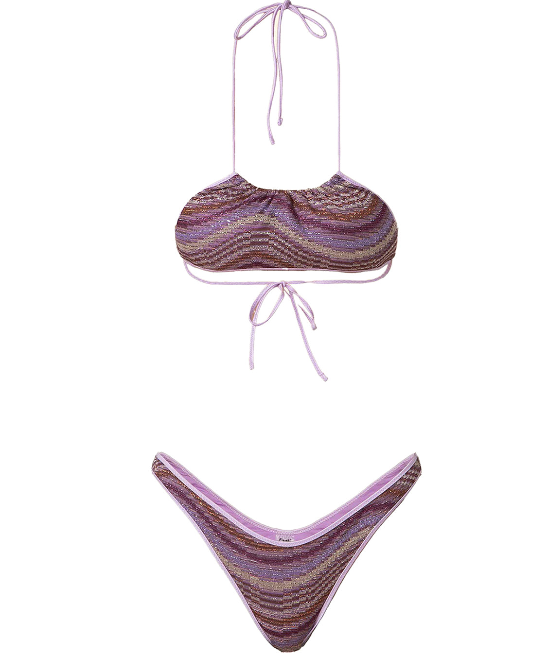 Costume bikini con top regolabile e americano fisso EFFEK Donna - Multicolore