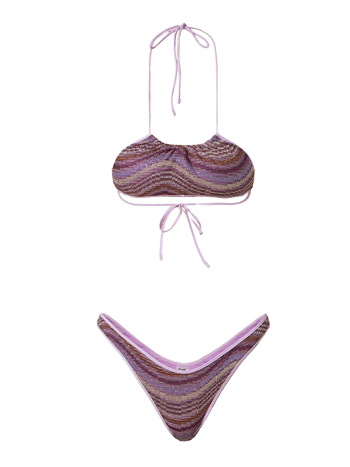 Costume bikini con top regolabile e americano fisso EFFEK Donna - Multicolore