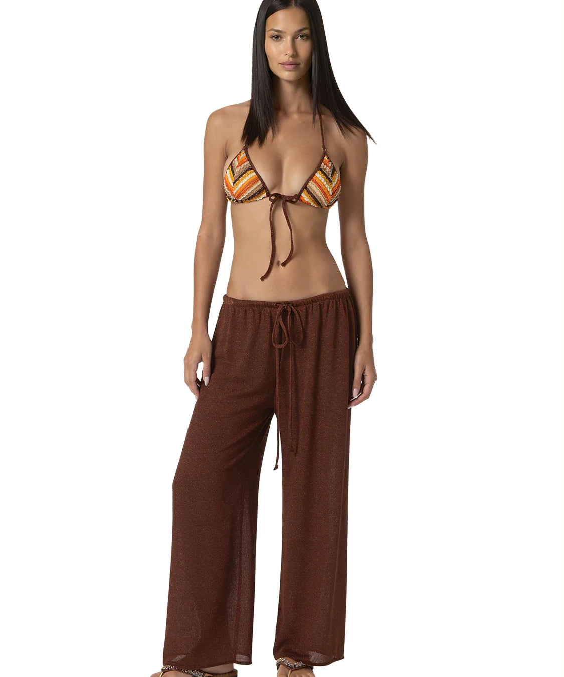 Pantalone a palazzo EFFEK Donna - Marrone