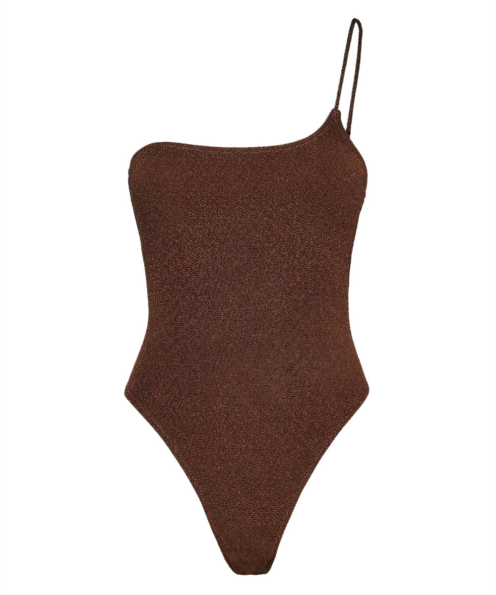 Costume monokini monospalla EFFEK Donna - Marrone
