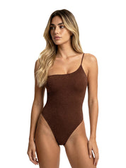Costume monokini monospalla EFFEK Donna - Marrone
