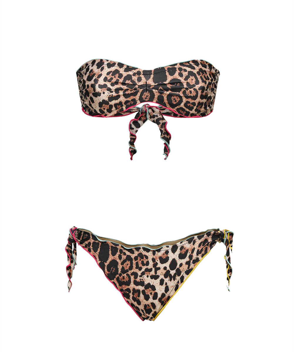 Costume bikini con fascia e slip regolabile EFFEK Donna - Multicolore