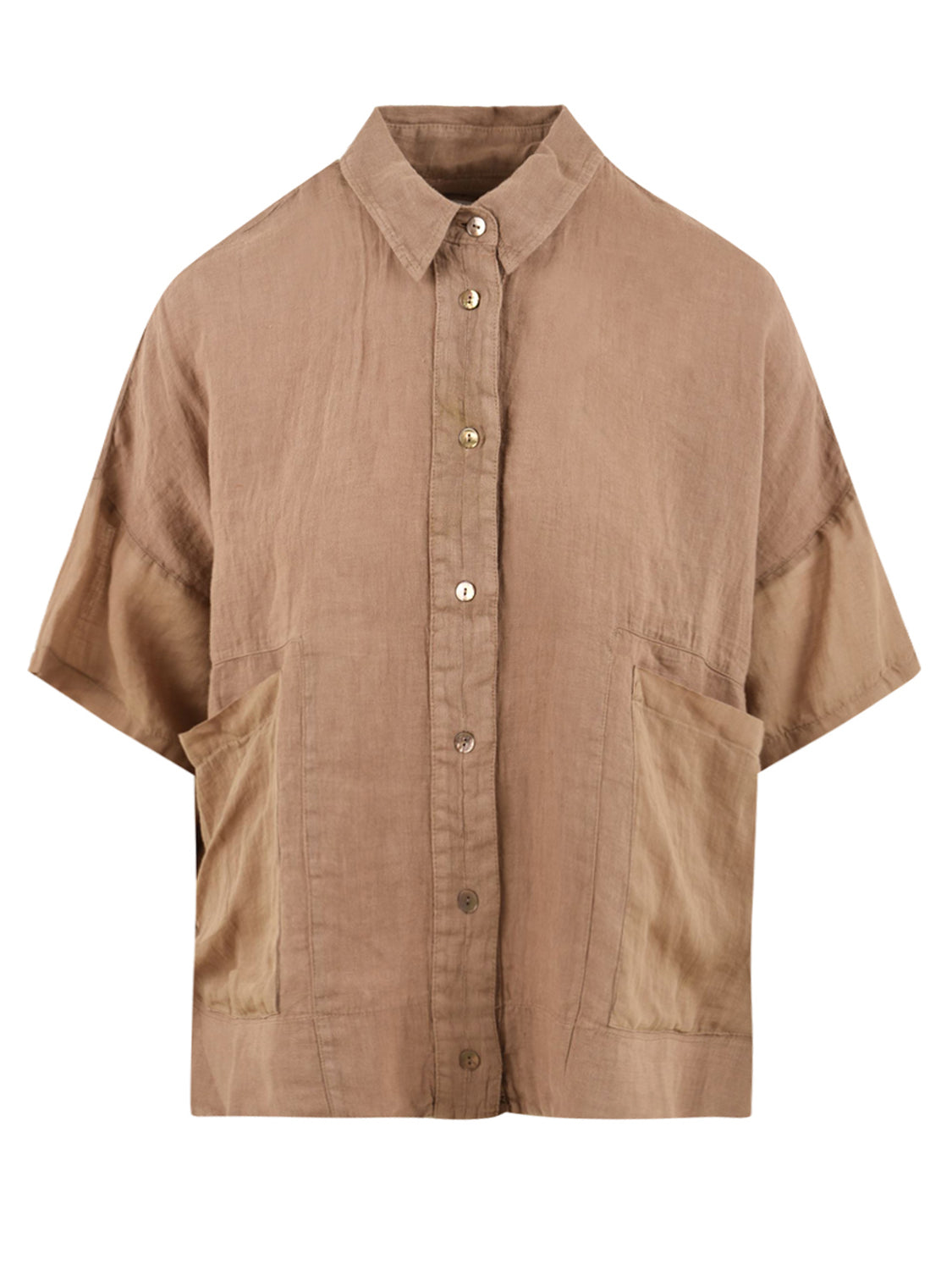 Camicia manica corta EUROPEAN CULTURE Donna - Marrone