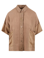 Camicia manica corta EUROPEAN CULTURE Donna - Marrone