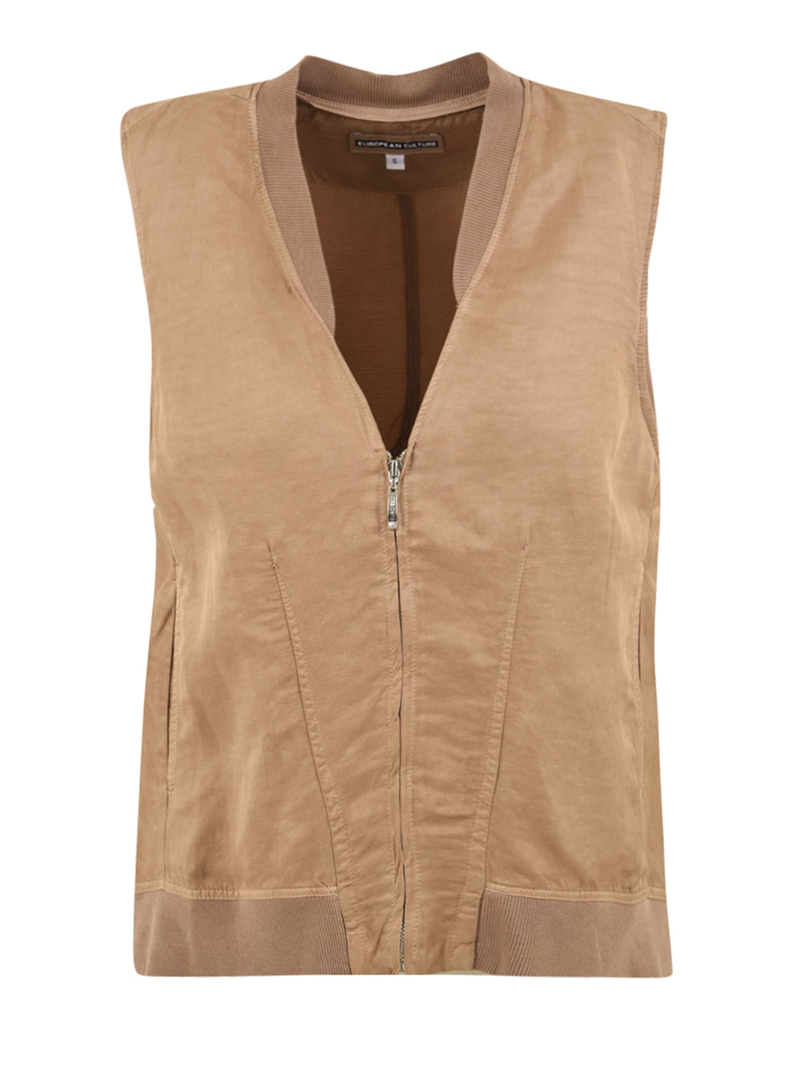 Camicia smanicata EUROPEAN CULTURE Donna - Marrone