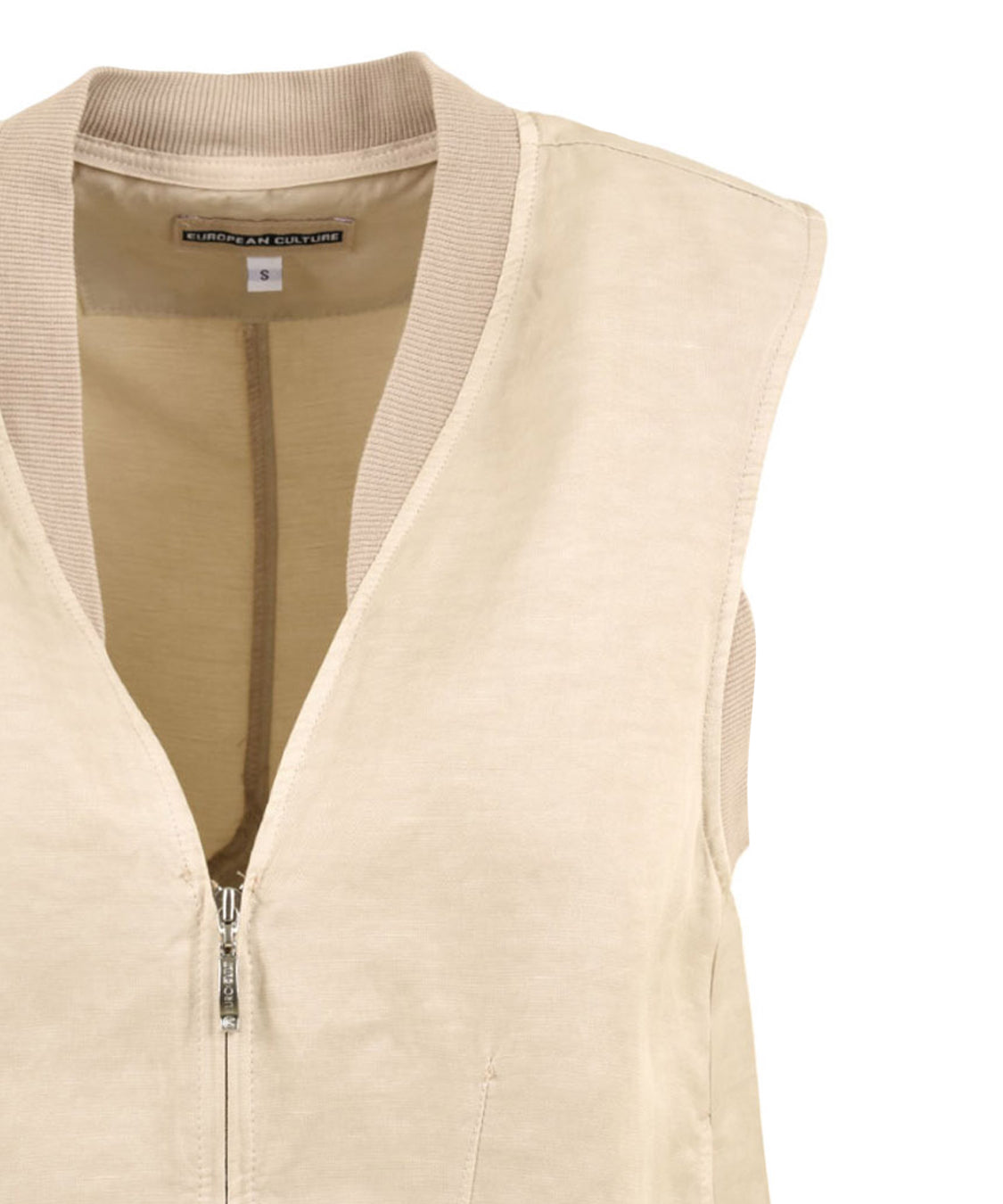 Camicia smanicata EUROPEAN CULTURE Donna - Beige
