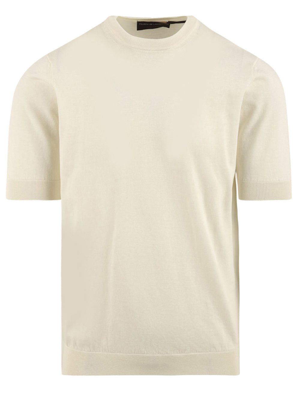Maglia girocollo cotone FILIPPO DE LAURENTIIS Uomo - Bianco