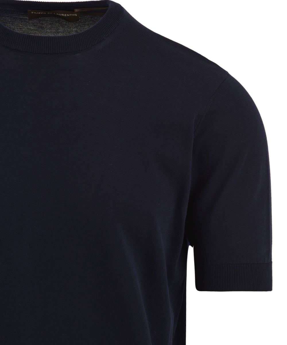 Maglia girocollo cotone FILIPPO DE LAURENTIIS Uomo - Blue
