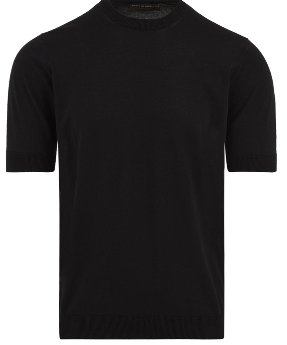 Maglia girocollo cotone FILIPPO DE LAURENTIIS Uomo - Nero