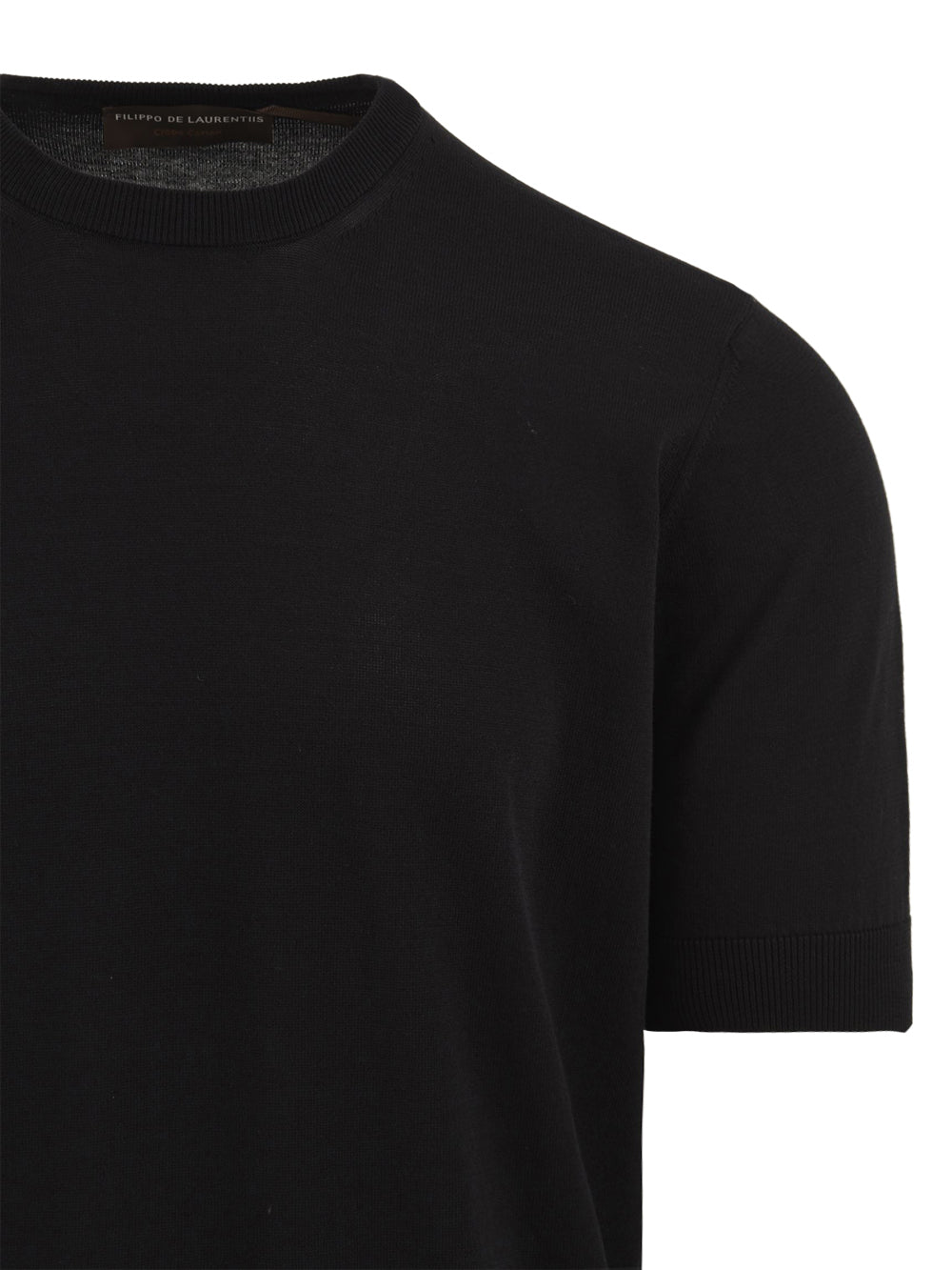 Maglia girocollo cotone FILIPPO DE LAURENTIIS Uomo - Nero