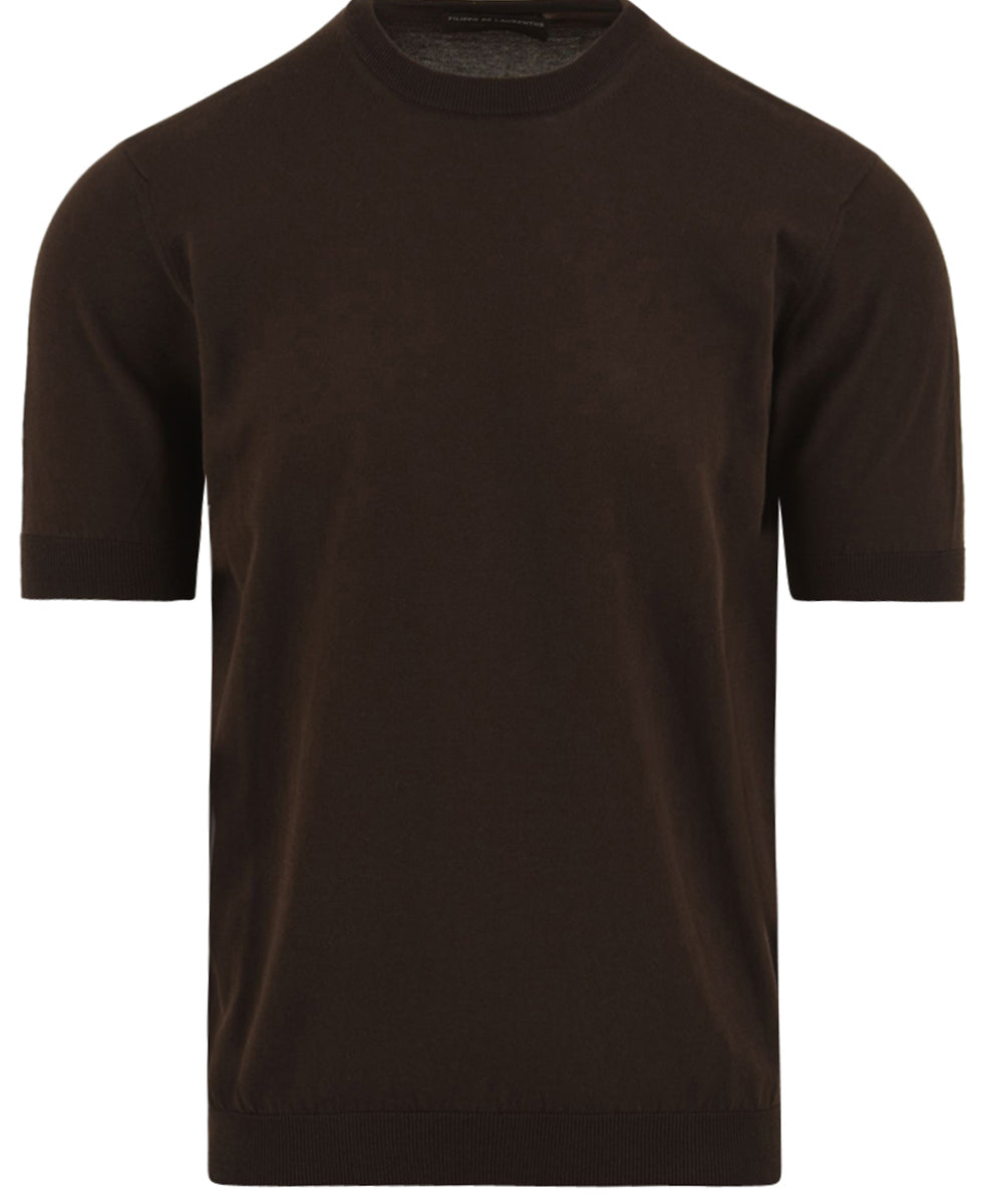 Maglia girocollo cotone FILIPPO DE LAURENTIIS Uomo - Marrone