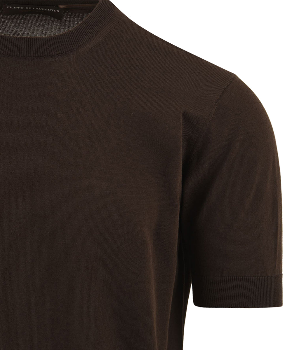 Maglia girocollo cotone FILIPPO DE LAURENTIIS Uomo - Marrone