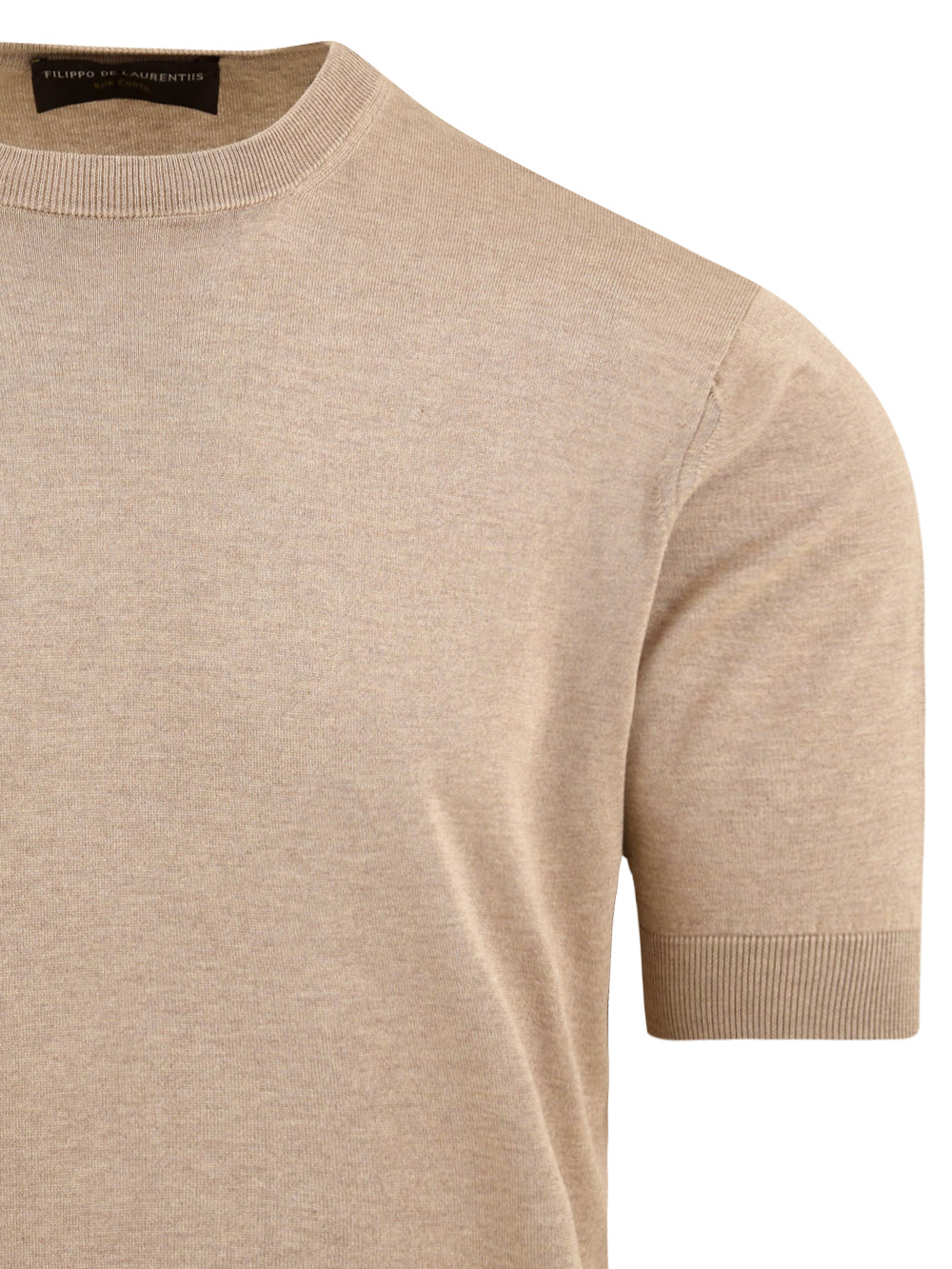 Maglia girocollo seta FILIPPO DE LAURENTIIS Uomo - Beige