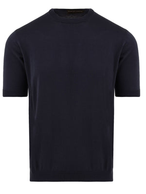 Maglia girocollo seta FILIPPO DE LAURENTIIS Uomo - Blue