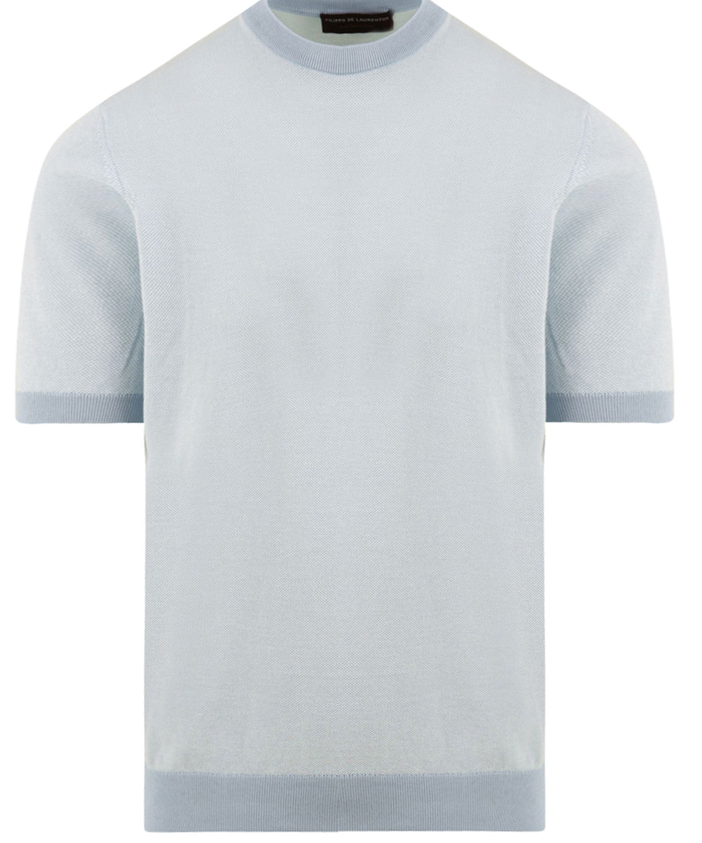 Maglia girocollo cotone FILIPPO DE LAURENTIIS Uomo - Blue