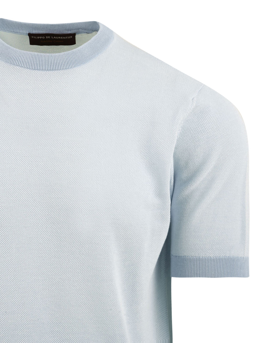 Maglia girocollo cotone FILIPPO DE LAURENTIIS Uomo - Blue
