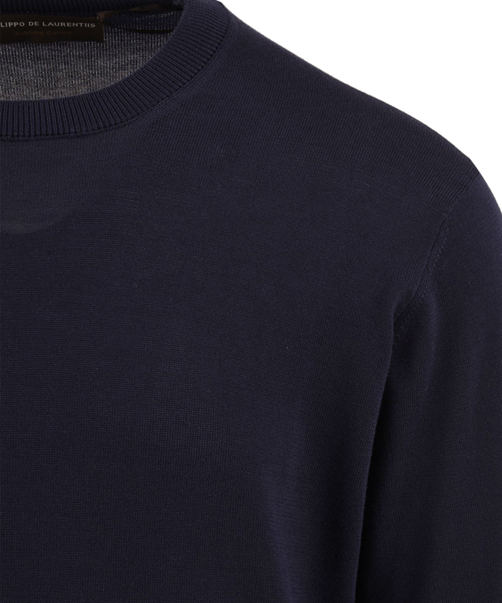 Maglia girocollo manica lunga FILIPPO DE LAURENTIIS Uomo - Blue