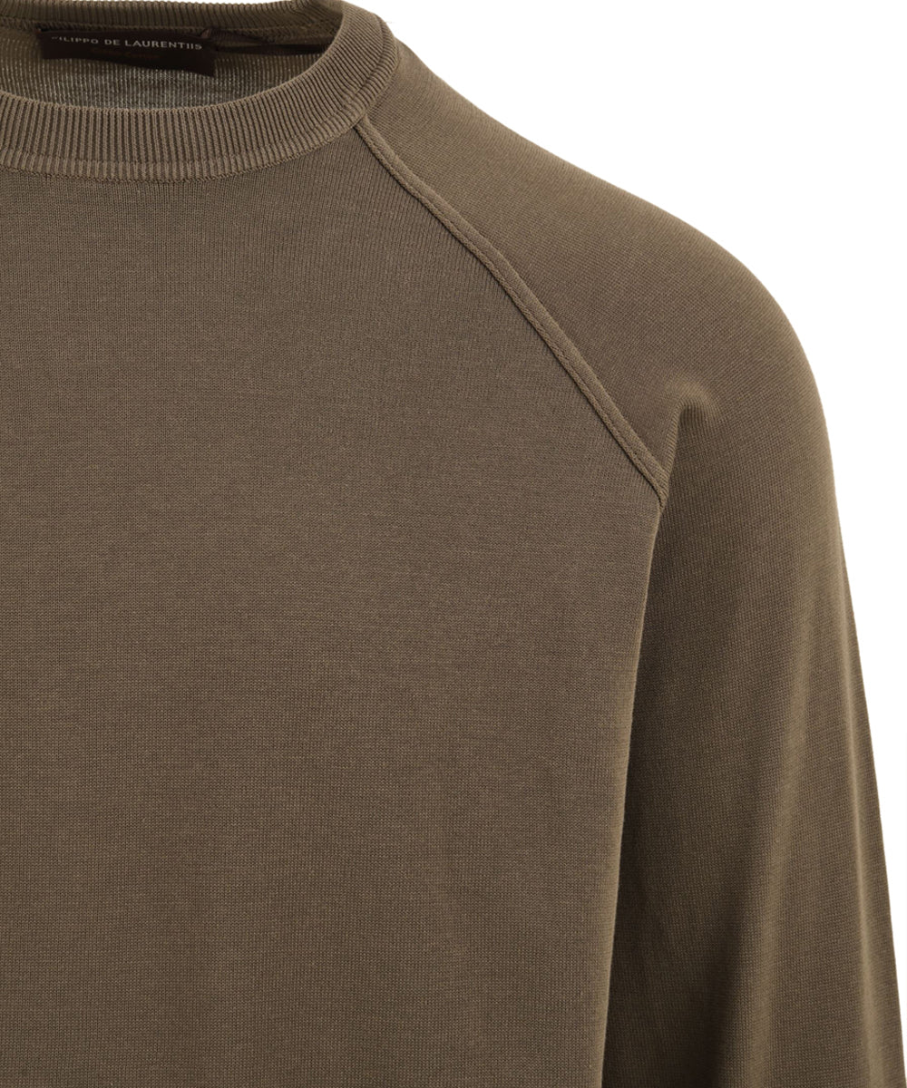Maglia girocollo raglan FILIPPO DE LAURENTIIS Uomo - Verde
