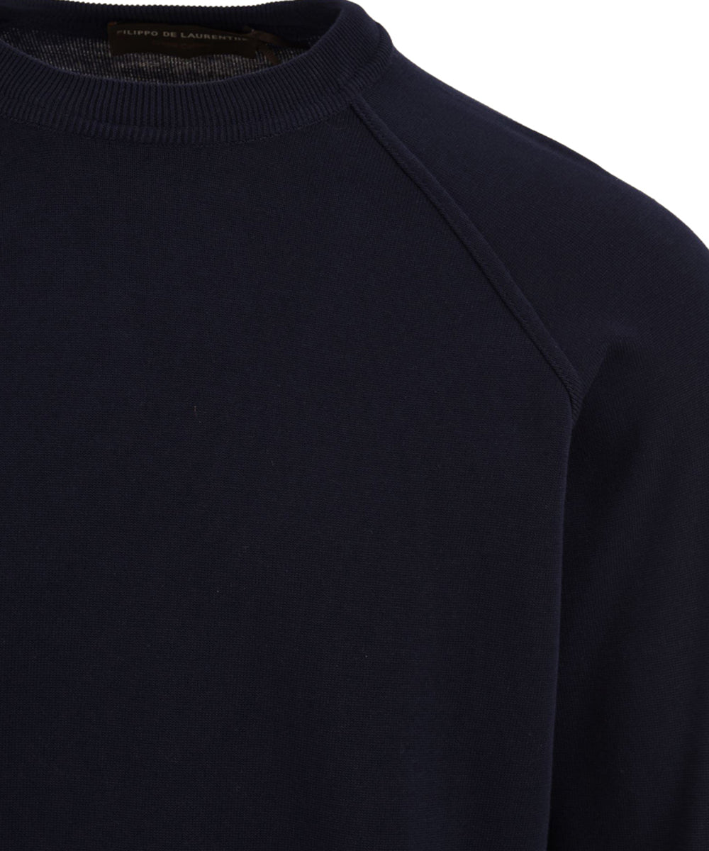 Maglia girocollo raglan FILIPPO DE LAURENTIIS Uomo - Blue