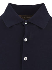 Polo cotone FILIPPO DE LAURENTIIS Uomo - Blue